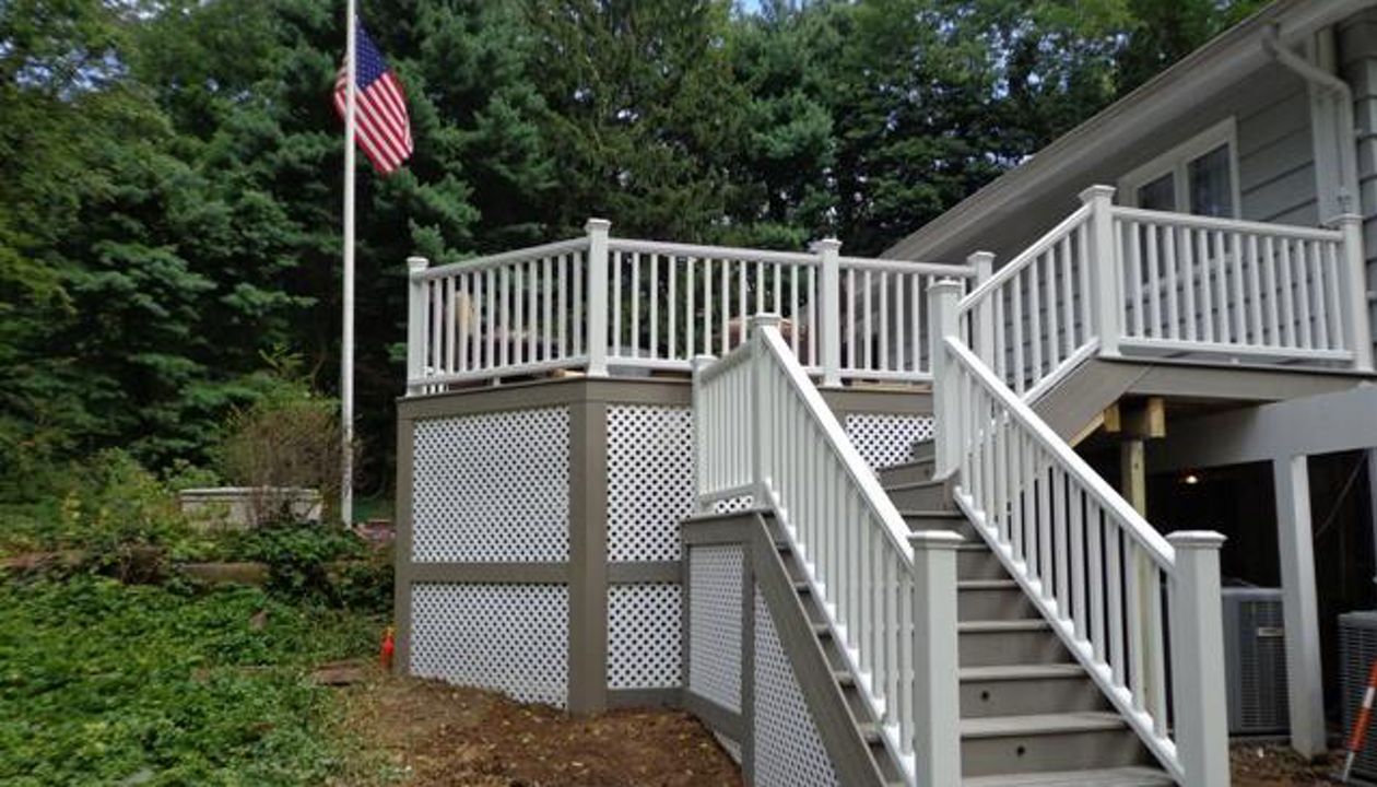 Custom Llyod Harbor deck and stairs