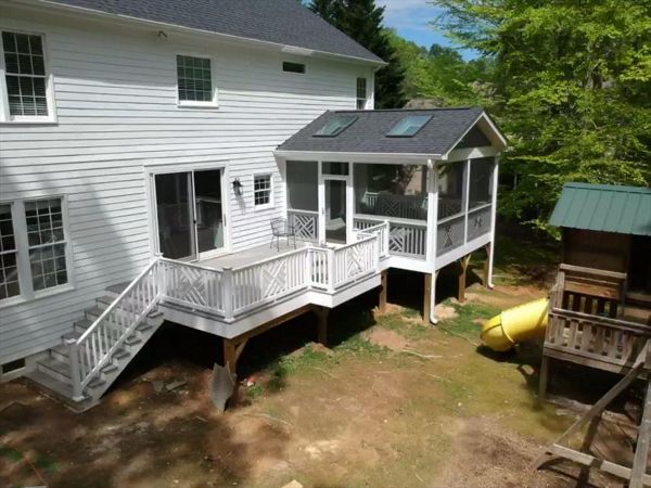 Transcend Gravel Path with screened porch addition.