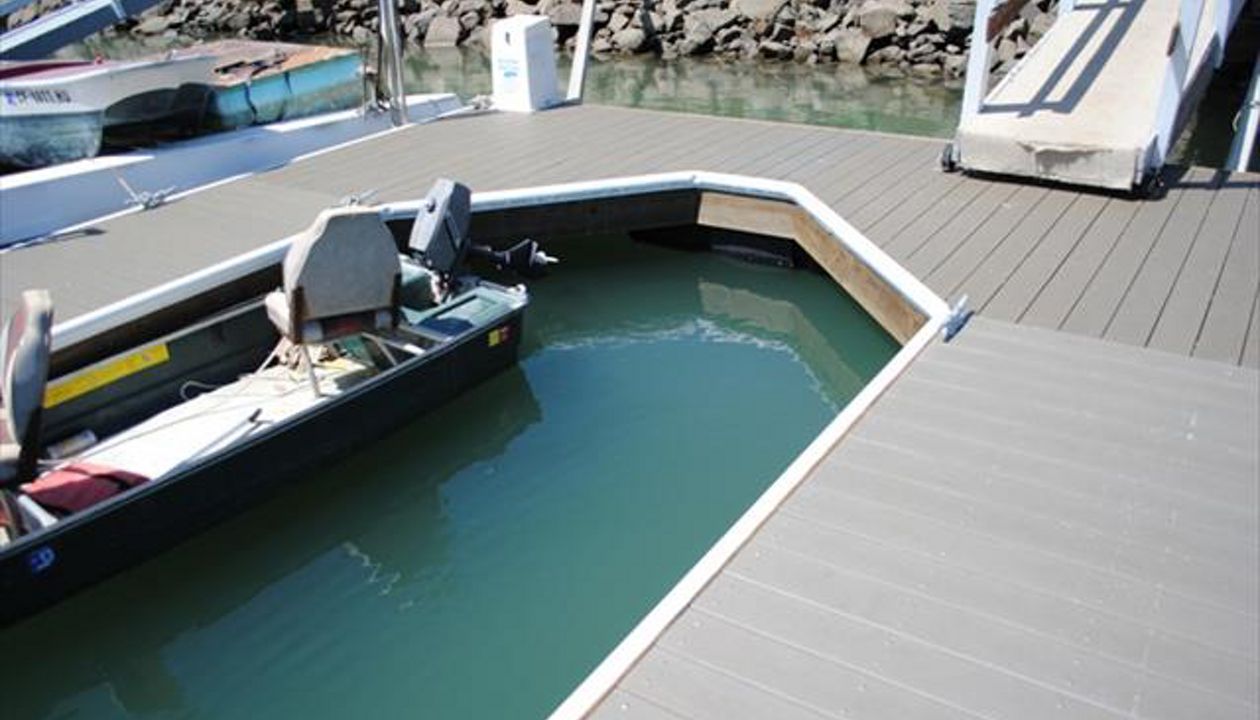 Trex composite custom dock, California