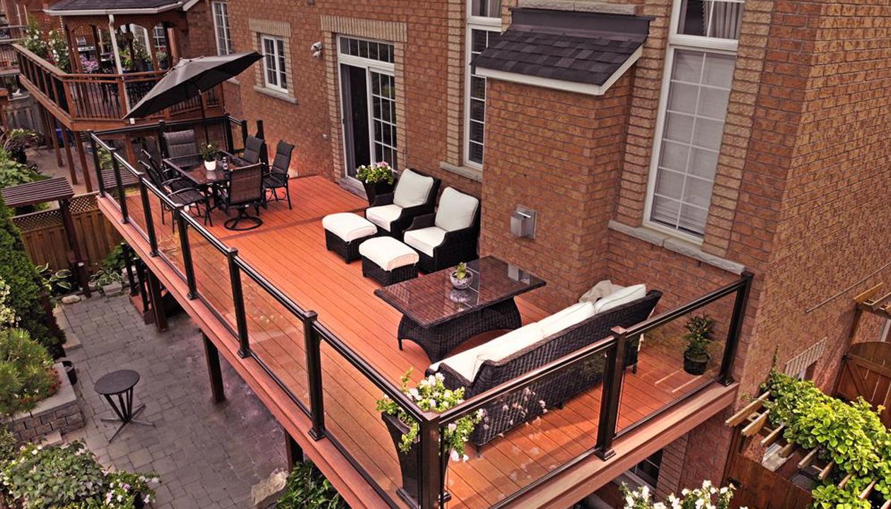 Trex Spiced Rum backyard deck done by Royal innovation