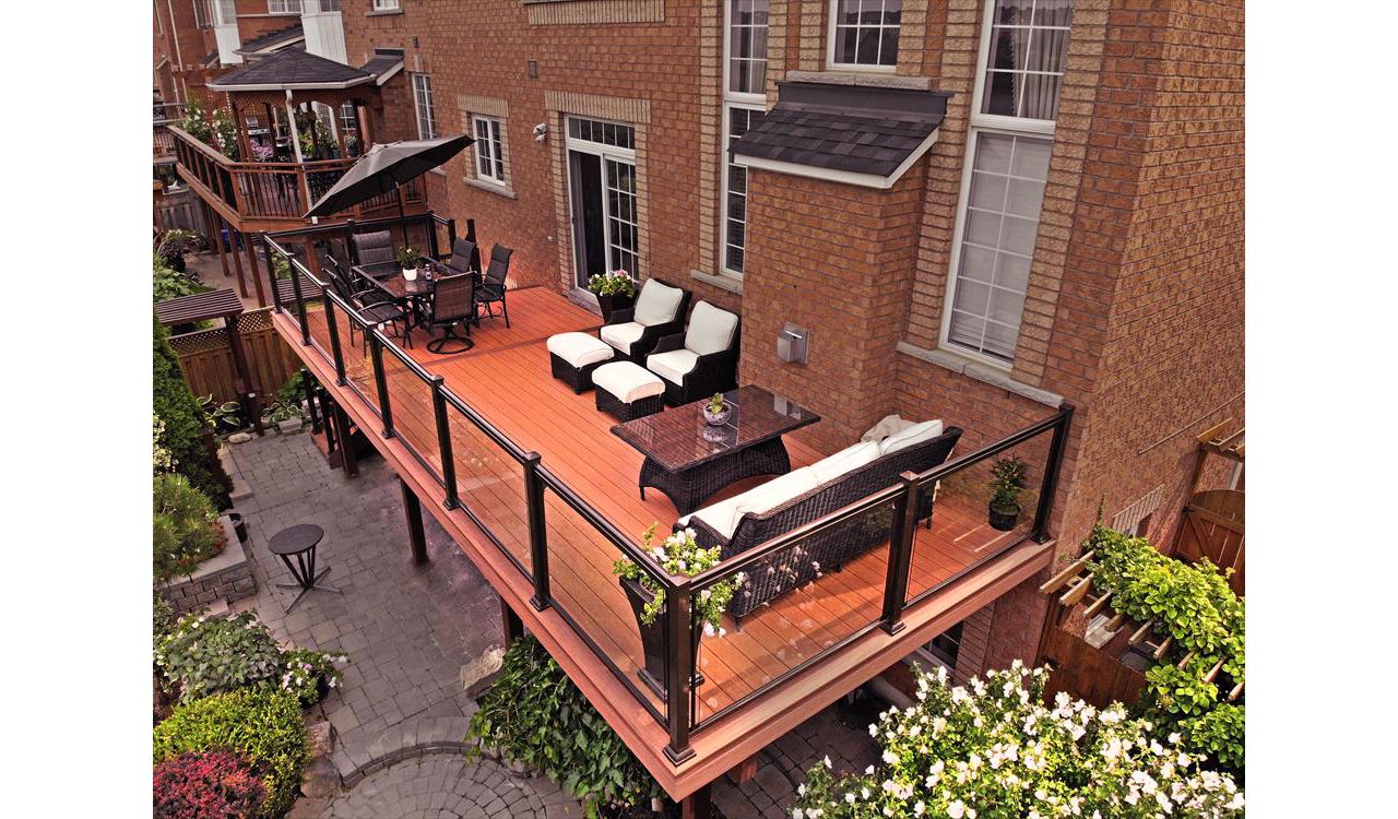 Trex Spiced Rum backyard deck done by Royal innovation
