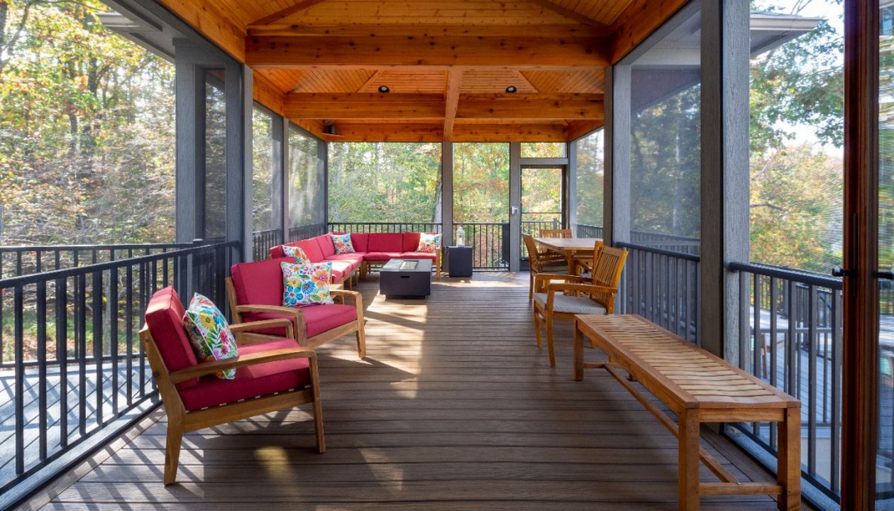 Trex in Screen Room (Smith Mountain Lake)