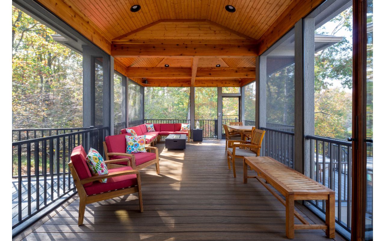 Trex in Screen Room (Smith Mountain Lake)