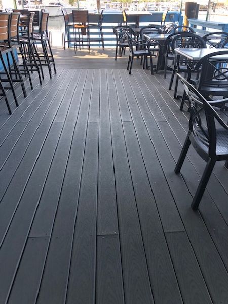 Trex Decking at the Pilot House Restaurant
