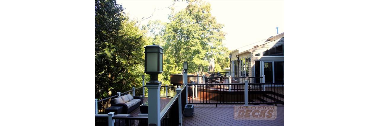 Trex Transcend Custom Tiki Torch Deck