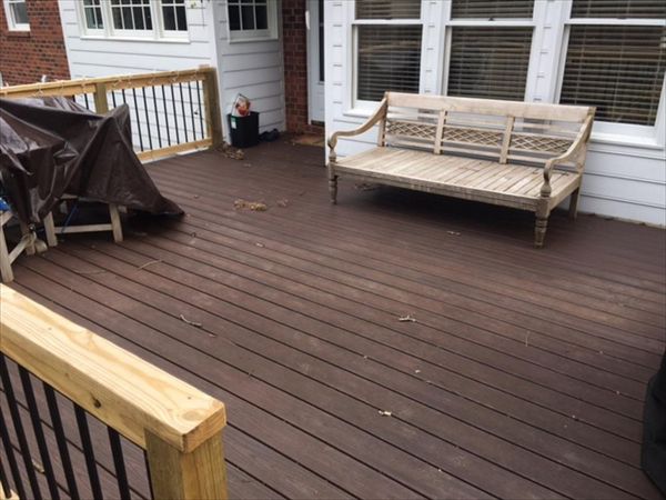 Trex Transcend Lava Rock decking with Trex hidden clips make a stunning looking project for years to come!