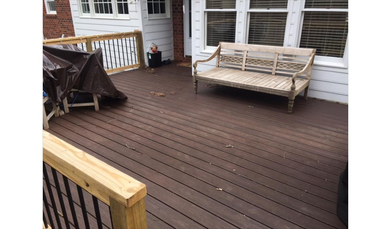 Trex Transcend Lava Rock decking with Trex hidden clips make a stunning looking project for years to come!