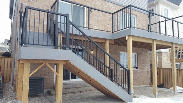A deck with a view. We love to use glass in the railing when the home owners have a beautiful view.