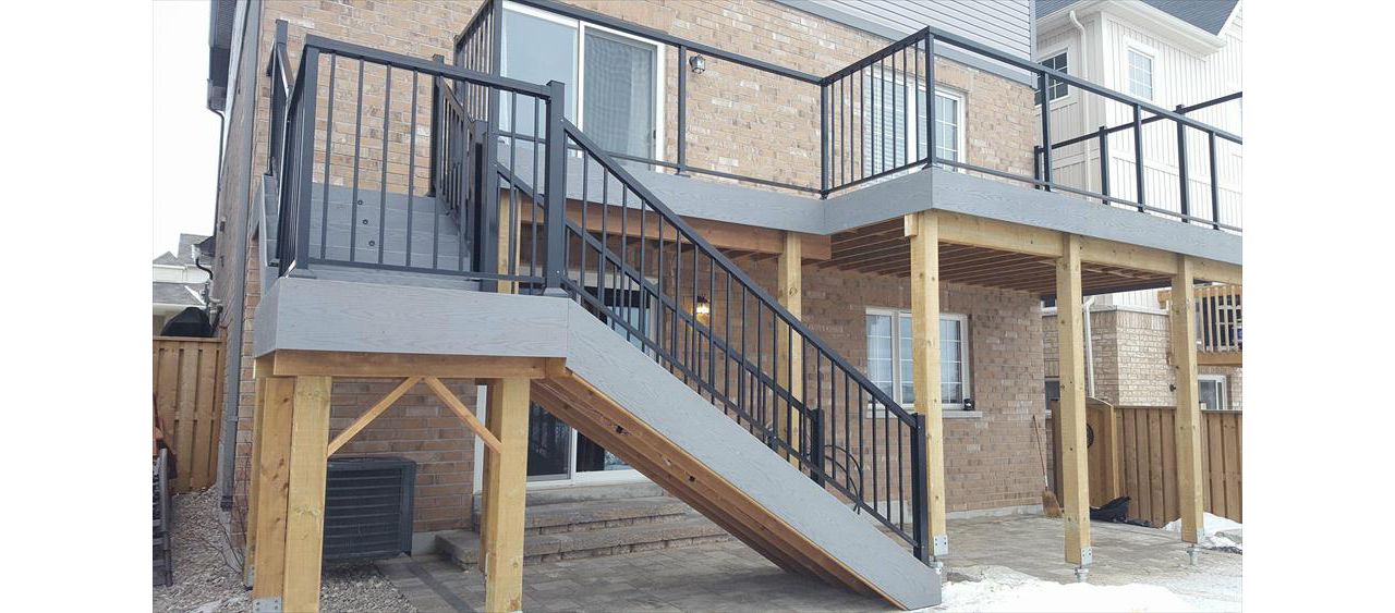 A deck with a view. We love to use glass in the railing when the home owners have a beautiful view.