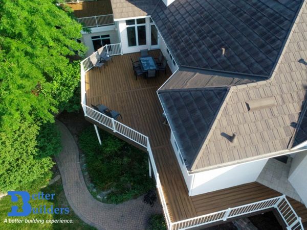 Trex Transcend decking and Signature railing - Better Builders of Iowa - Deck project in Waukee, IA