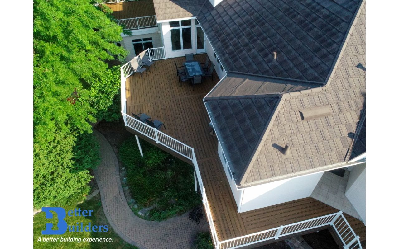 Trex Transcend decking and Signature railing - Better Builders of Iowa - Deck project in Waukee, IA