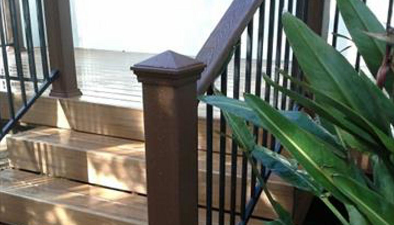 La Jolla Deck with wrought Iron balasters