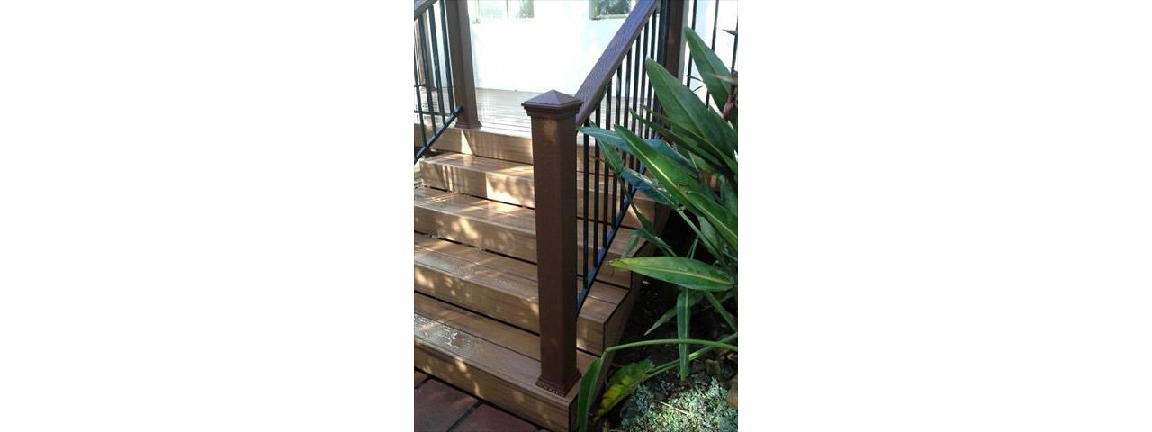 La Jolla Deck with wrought Iron balasters