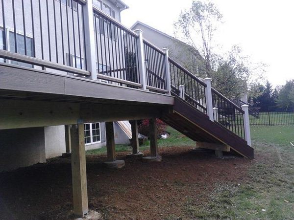 Raised Transcends deck &amp; railing in Warrington Pa.