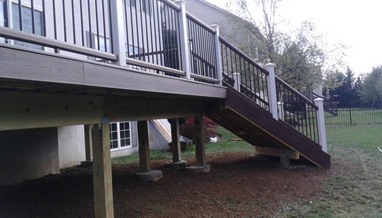 Raised Transcends deck &amp; railing in Warrington Pa.