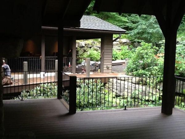 Trex Transcend decking & beautiful & consistent over even natural wood framing members.