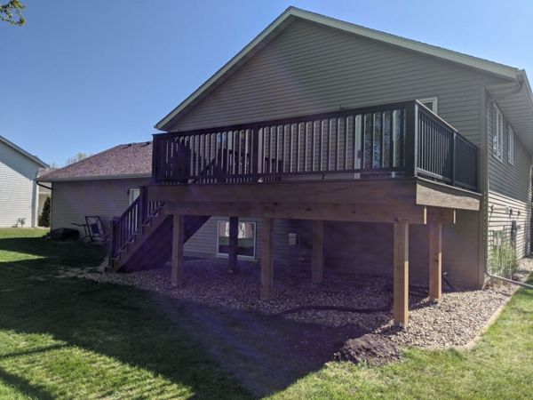 Trex Composite Decking & Continuous Transcend Drink Rail Mankato, MN Area