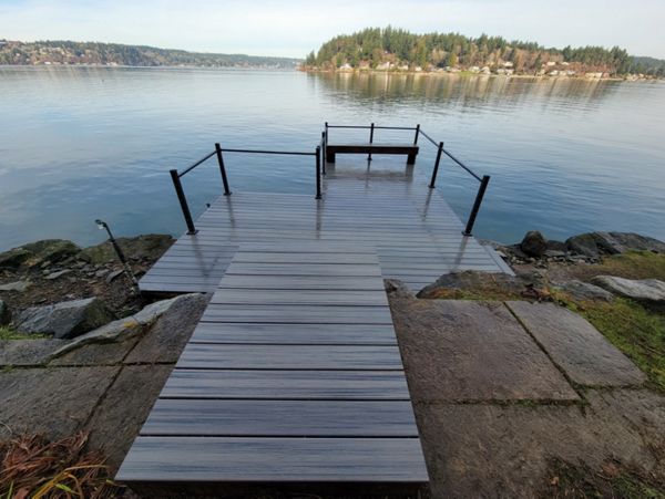 TREX Transcend Tropical Island Mist in Port Orchard, Wa by Million’s Custom Landscaping and Decks