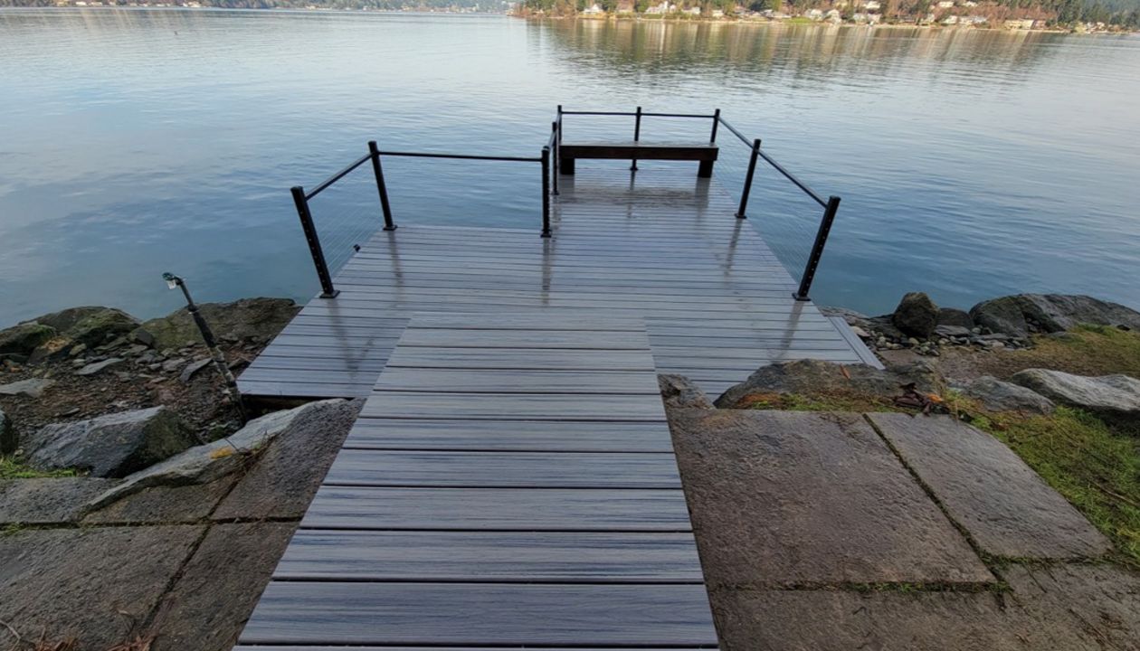 TREX Transcend Tropical Island Mist in Port Orchard, Wa by Million’s Custom Landscaping and Decks