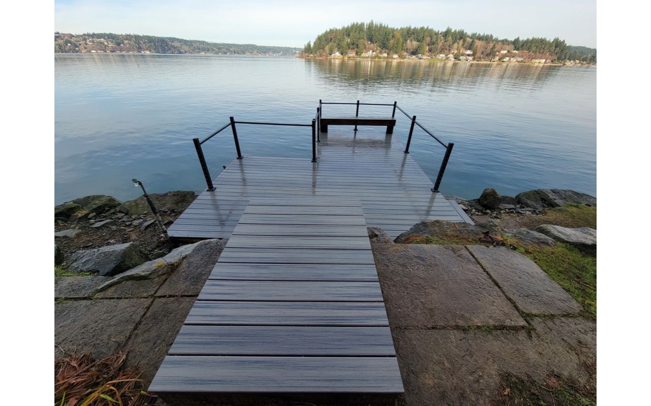 TREX Transcend Tropical Island Mist in Port Orchard, Wa by Million’s Custom Landscaping and Decks