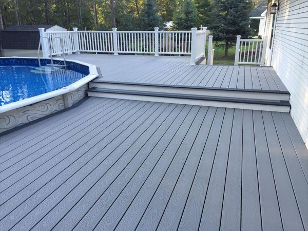 Trex Select Series Pebble Grey Pool Deck