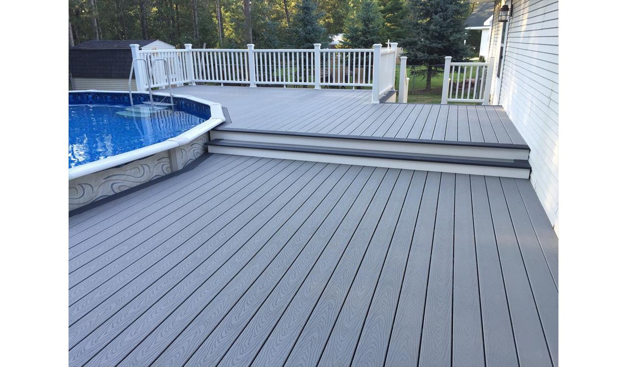 Trex Select Series Pebble Grey Pool Deck