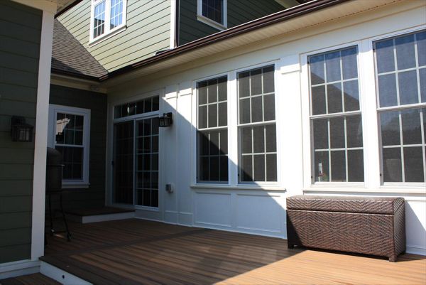 Trex deck storage and cooking space