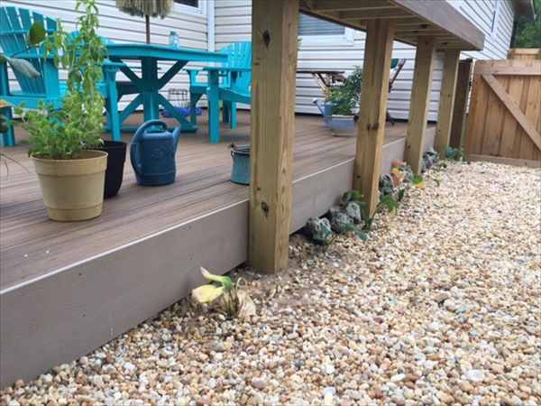 Trex Transcend Rope Swing fascia adds nice contrast to this project