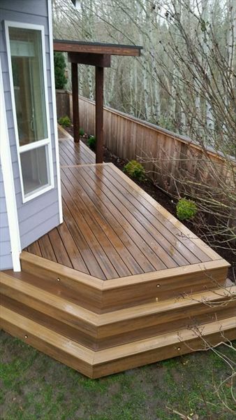 Trex Spiced Rum inlay and Havana Gold border and Fascia with Trex Riser Lights