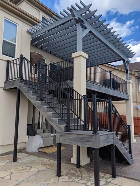 Island Mist, Metal Frame, L Staircase 2