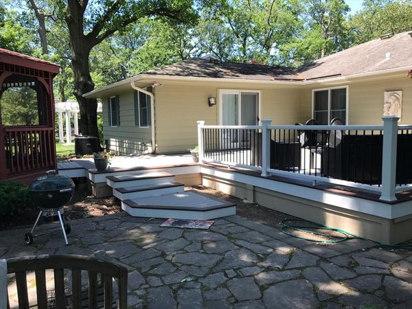 Transcend gravel path, lava rock border