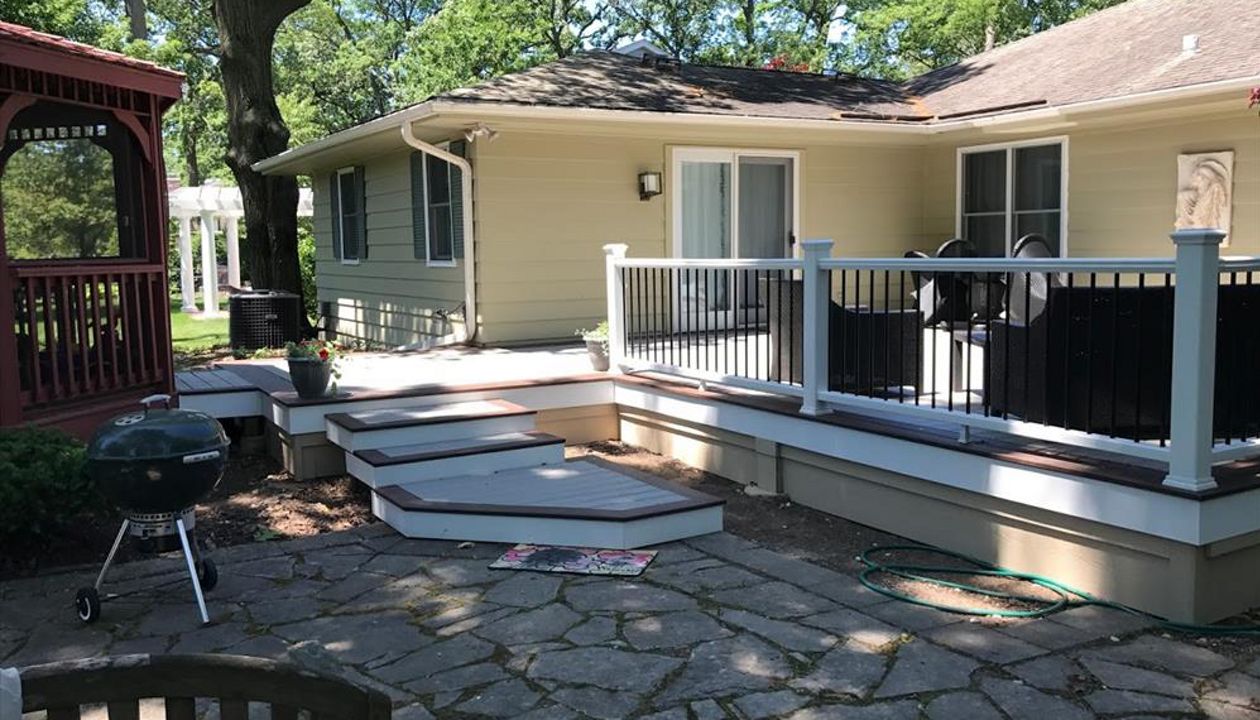 Transcend gravel path, lava rock border