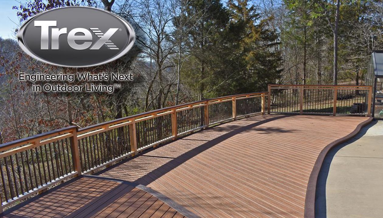 CURVED TREX POOL DECK