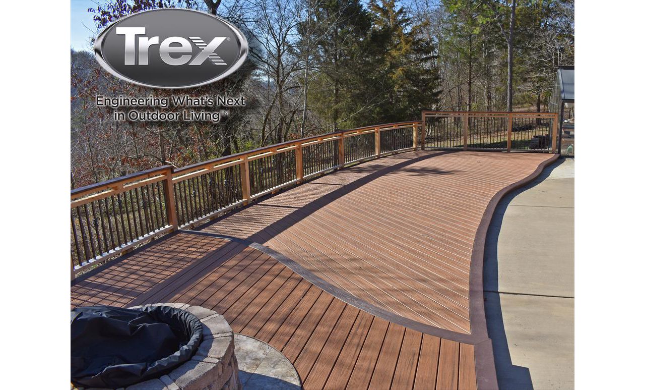 CURVED TREX POOL DECK