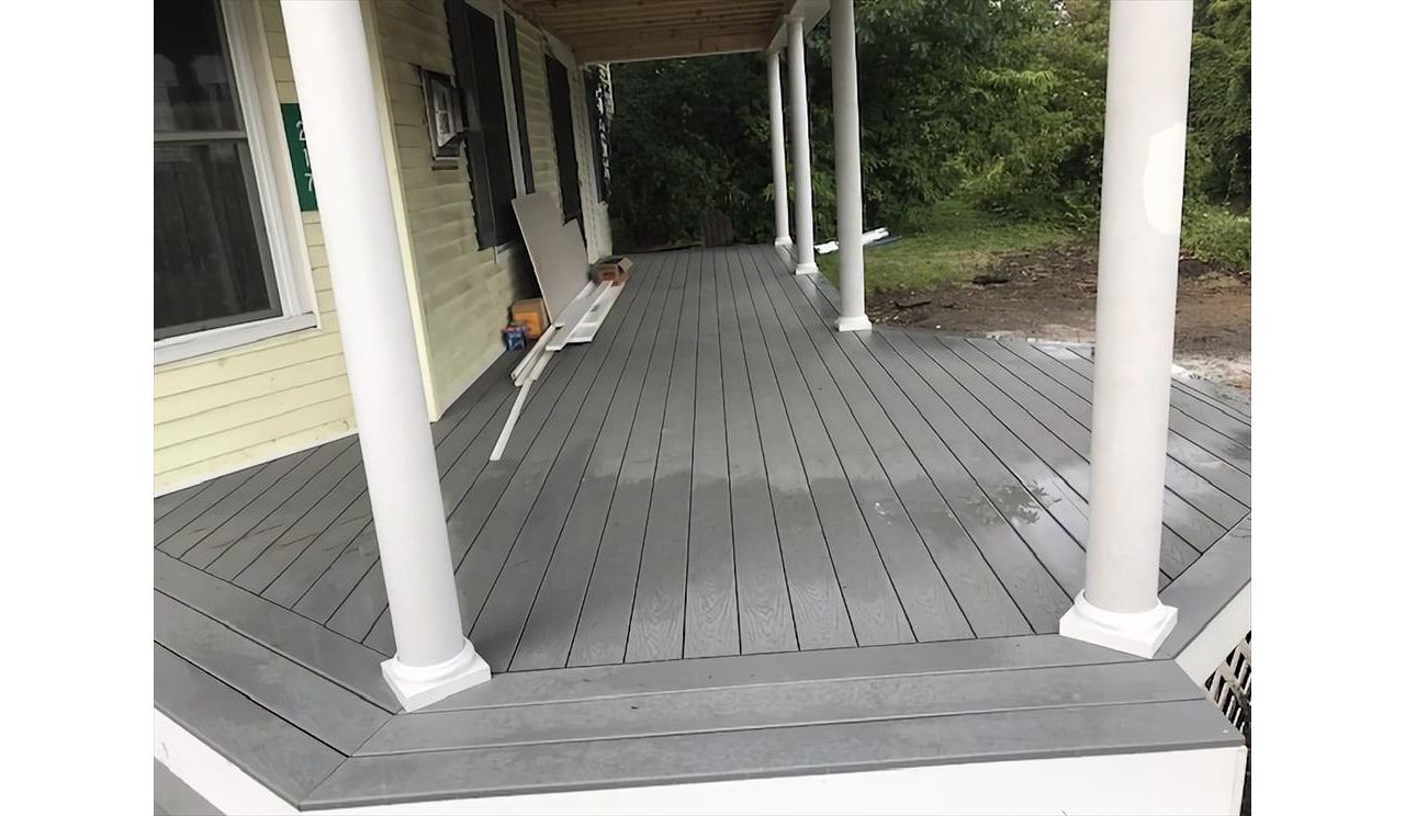 Custom Front Porch with Trex