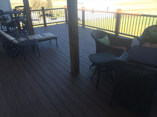Trex Transcend Tree House decking with Tree House Transcend railing in Council Bluffs, IA