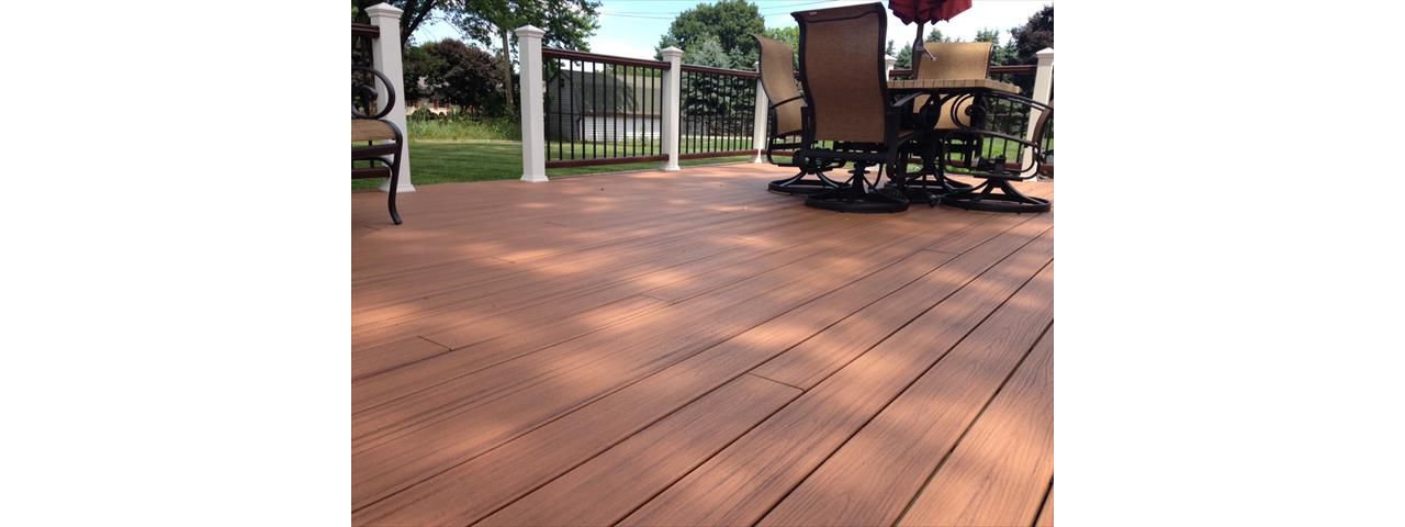 Transcend Tiki Torch compoiste decking