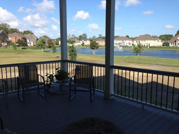 Great view with aluminum balusters