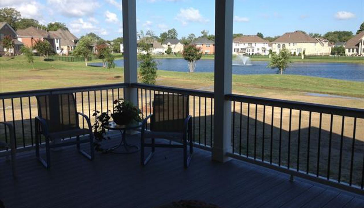 Great view with aluminum balusters