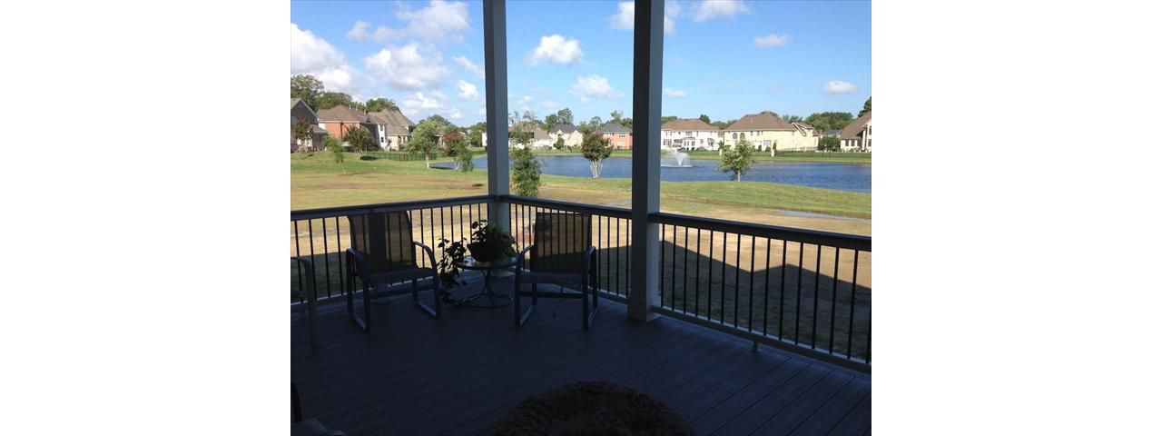 Great view with aluminum balusters