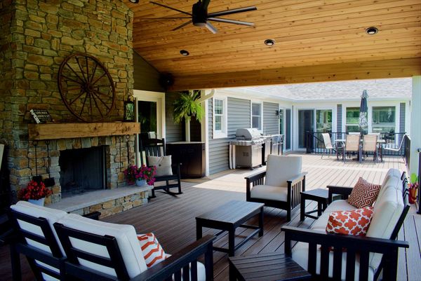 Trex outdoor living area.