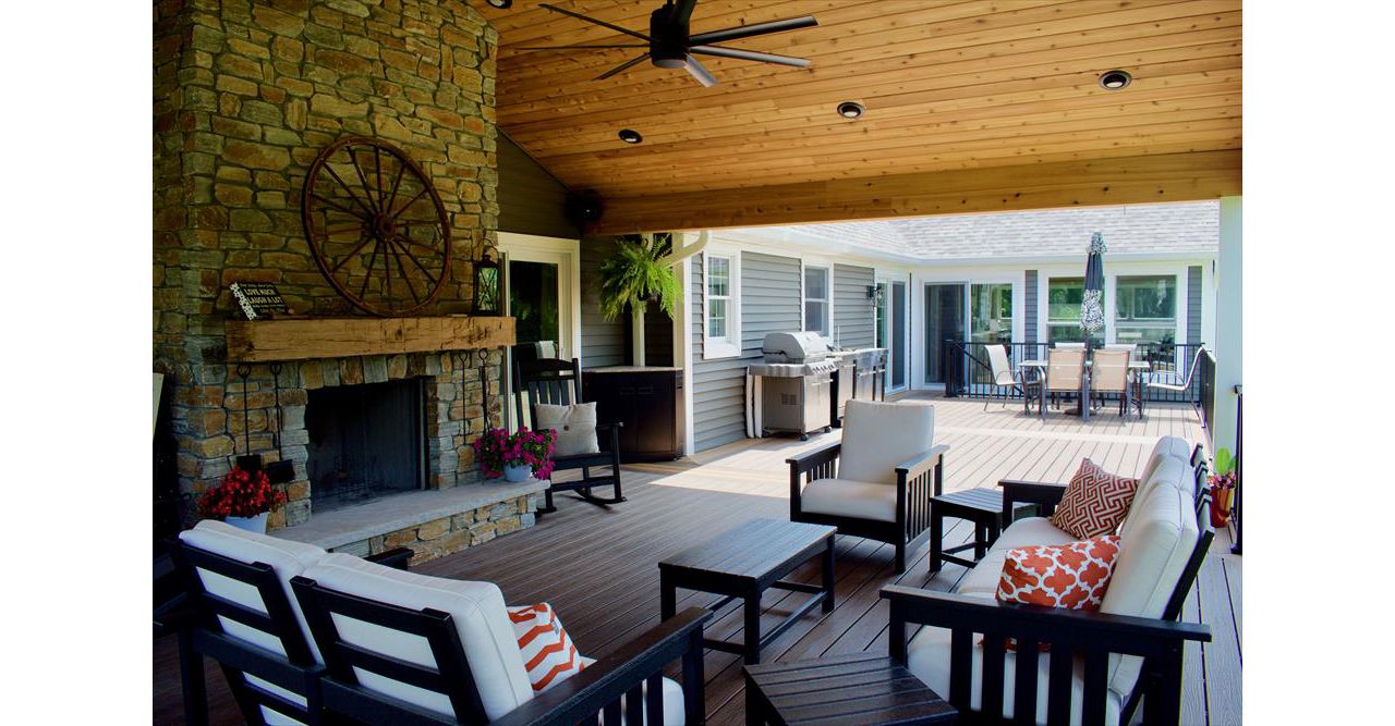 Trex outdoor living area.