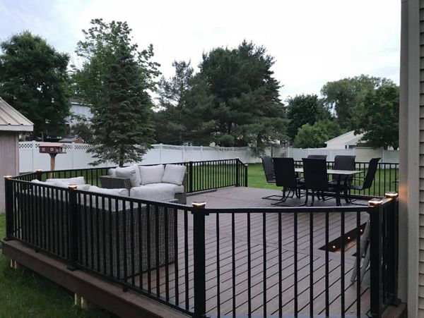 Trex Decking with Low voltage lighting kit