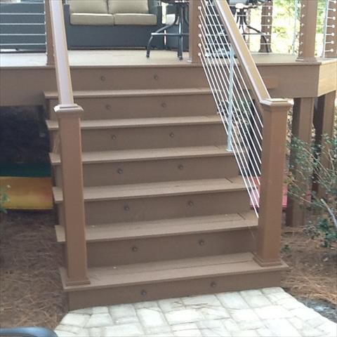 Trex Riser lights help light the way at night