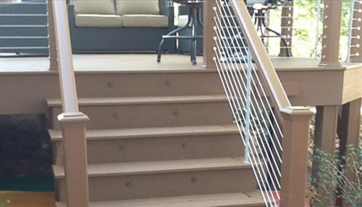 Trex Riser lights help light the way at night