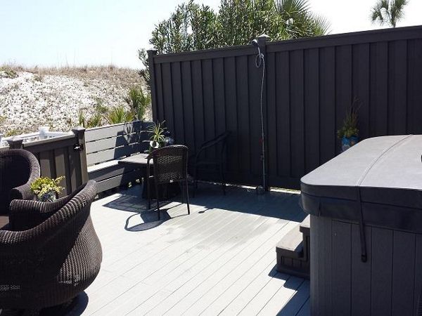 Trex Select Deck, Trex Fence, Bench Rail