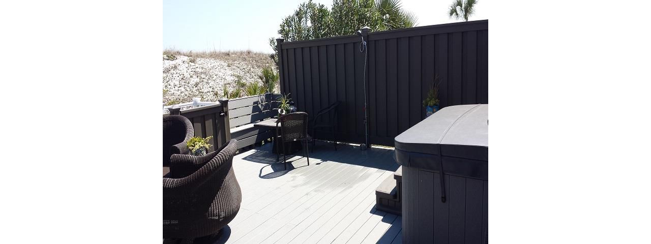 Trex Select Deck, Trex Fence, Bench Rail