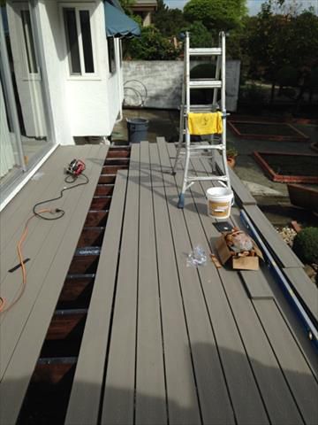Trex Deck in progress - Castro Valley, CA
