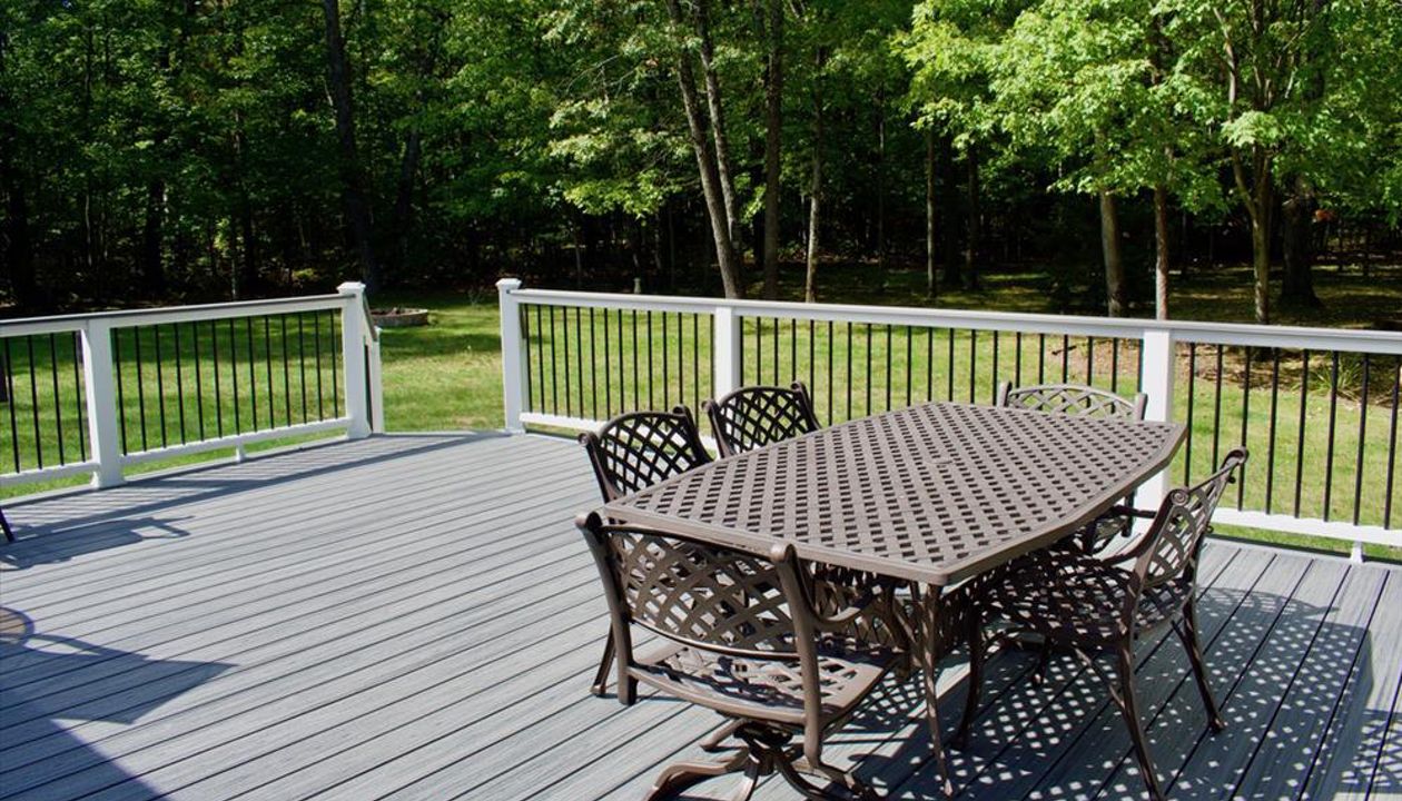 Custom composite deck.