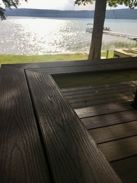Leelanau County custom Trex deck